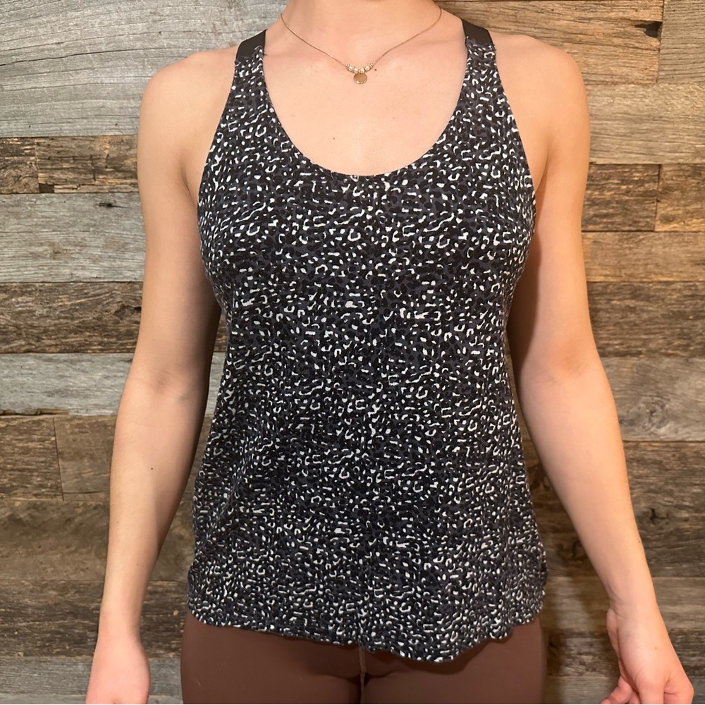 GAP Black and White Fitted Tank Top